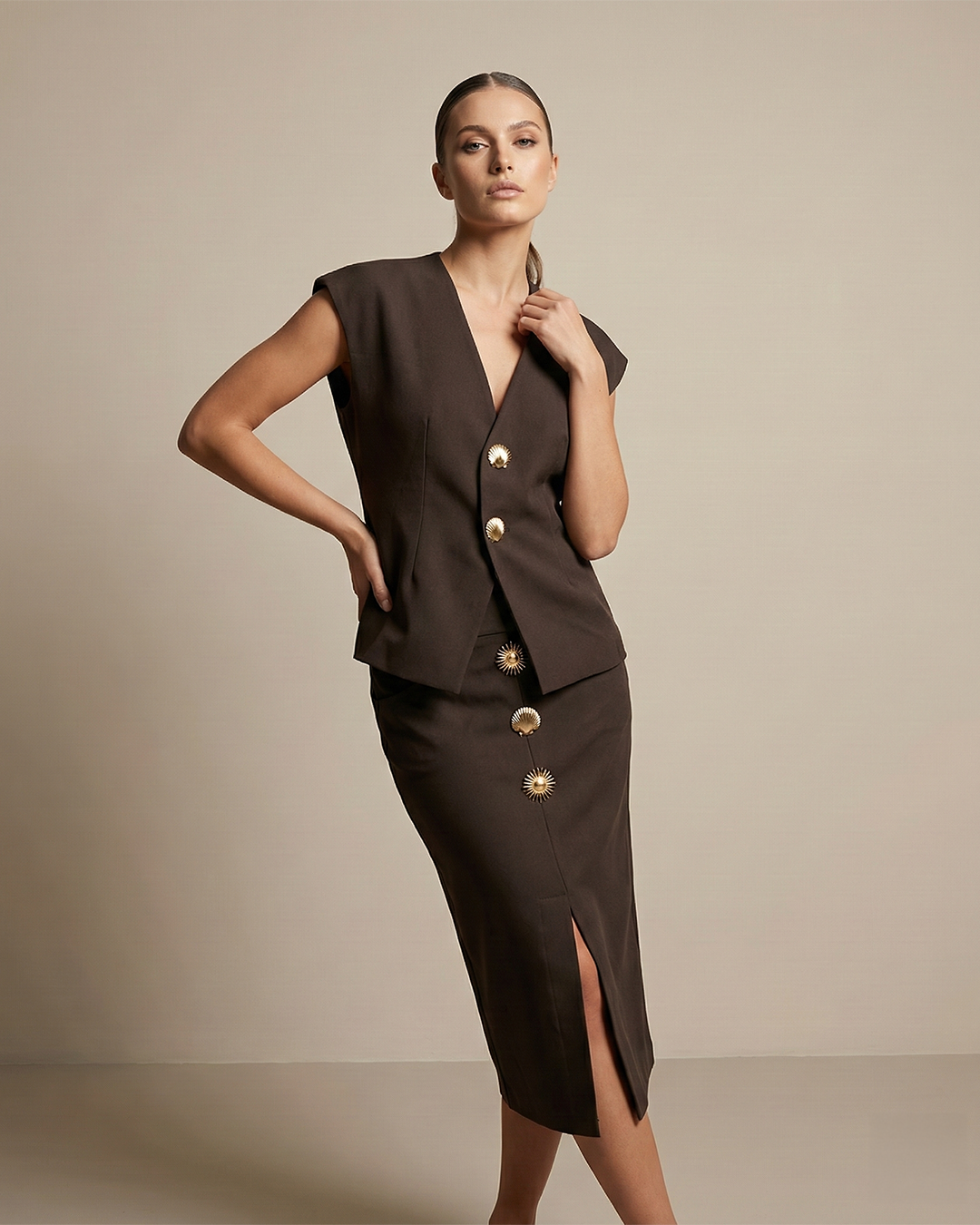 Set elegant me jelek dhe fund