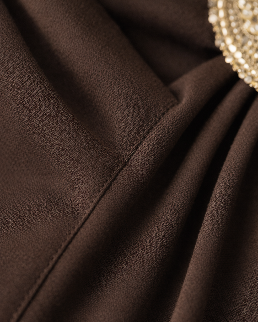 Fustani "Goddess Drape" Kafe